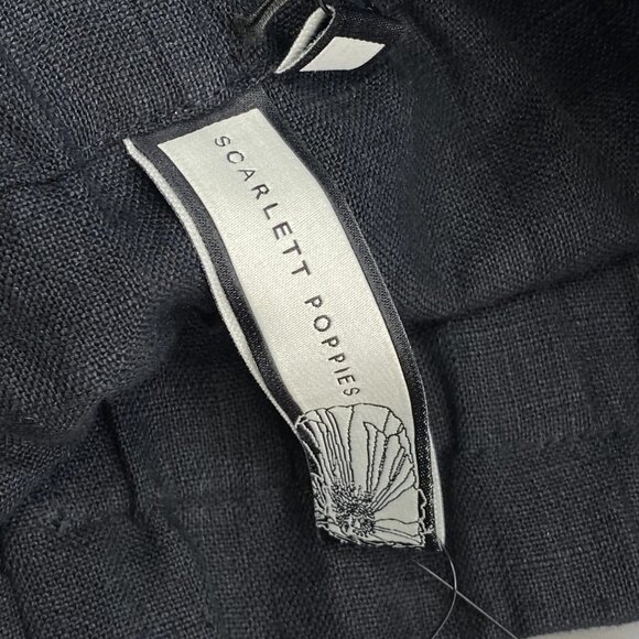 Scarlett Poppies Women’s Amaria Mini Shorts Size XS Black — Scalloped Edges - Picture 5 of 8